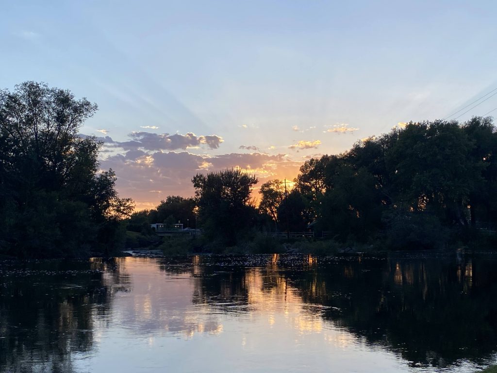 St. Anthony Sandbar sunset landscape, near rexburg Idaho