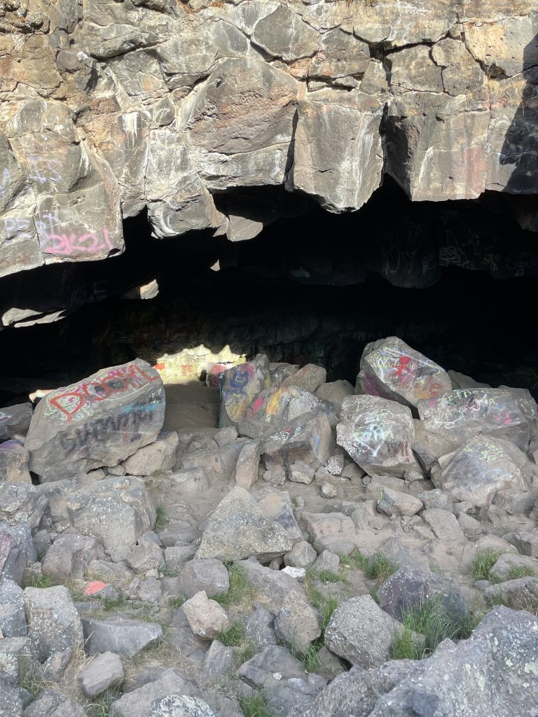 Outside of the Entrace of the Civil Denfense Cave close Up.