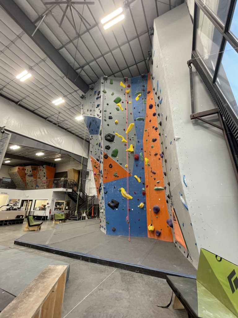 Top Rope wall and benches