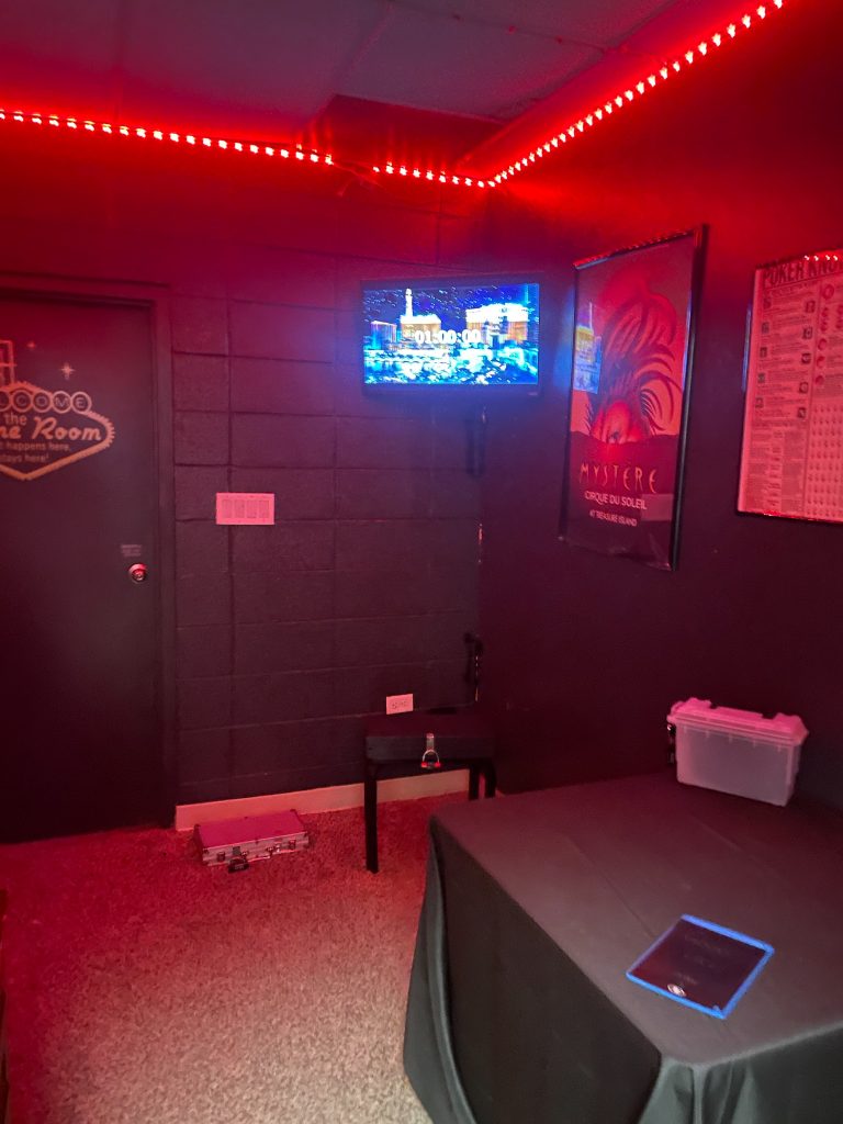 Alien-themed escape room entrance at Rexburg Re-Escape in Rexburg Idaho