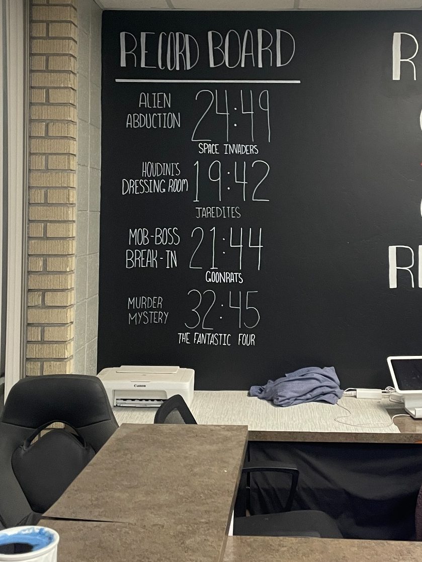 Indoor lobby area at Rexburg Re-Escape escape room in Rexburg Idaho