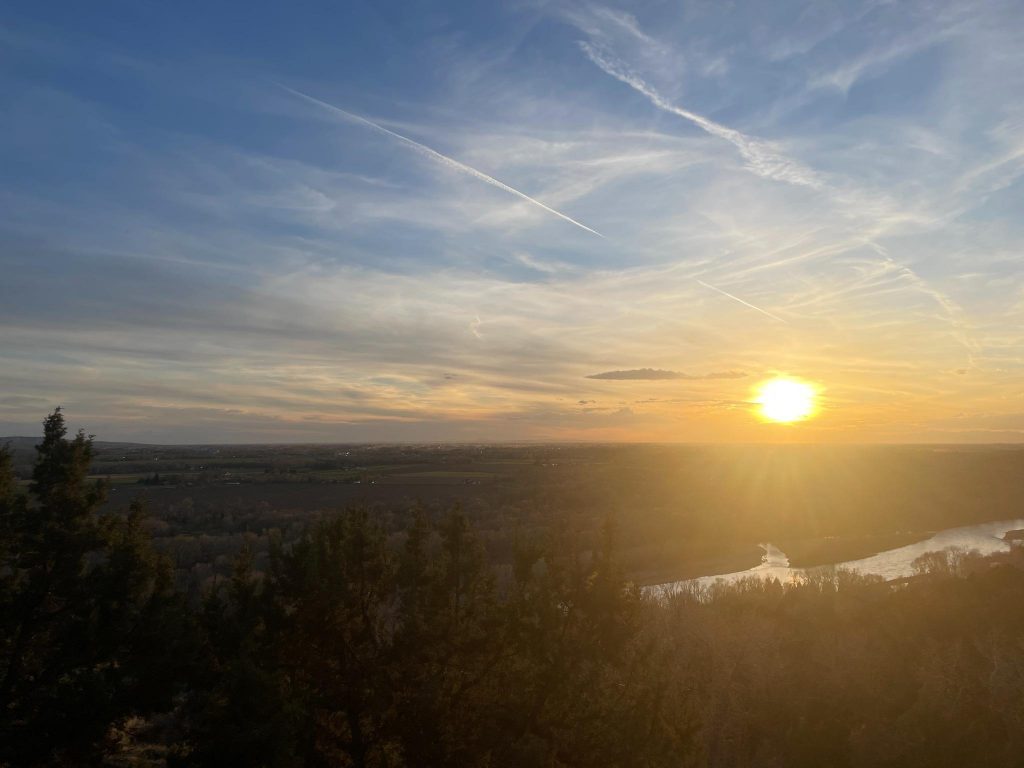 snake river sunset view from crest creek trail rexburg idaho
